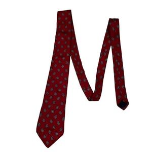 WINDSOR SHIRT COMPANY Red Mini Paisley Print Tie